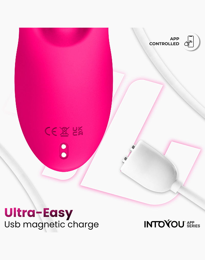 IY - Derek - Vibratore clitorideo - Dita mobili - 3 motori - Controllo tramite app - Rosa-Erotiekvoordeel.nl
