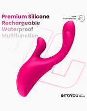 IY - Derek - Vibratore clitorideo - Dita mobili - 3 motori - Controllo tramite app - Rosa-Erotiekvoordeel.nl