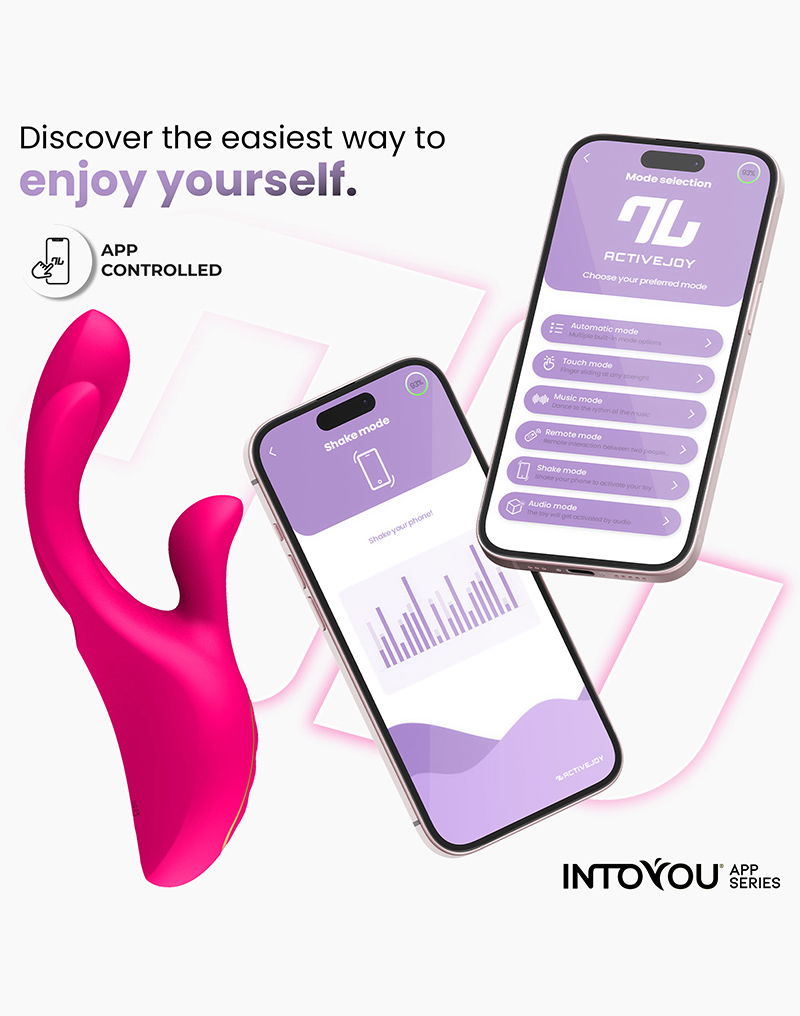 IY - Derek - Vibratore clitorideo - Dita mobili - 3 motori - Controllo tramite app - Rosa-Erotiekvoordeel.nl