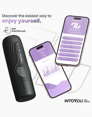 IY - Egor - Masturbatore controllato tramite app con vibrazione e rotazione – Nero-Erotiekvoordeel.nl