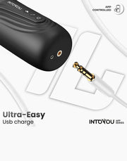 IY - Egor - Masturbatore controllato tramite app con vibrazione e rotazione – Nero-Erotiekvoordeel.nl