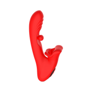 IY - Franky - Vibratore mordicchiatore con pallina rotante - Con controllo tramite app - Rosso-Erotiekvoordeel.nl