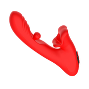 IY - Franky - Vibratore mordicchiatore con sfera rotante - Con controllo tramite app - Rosso-Erotiekvoordeel.nl