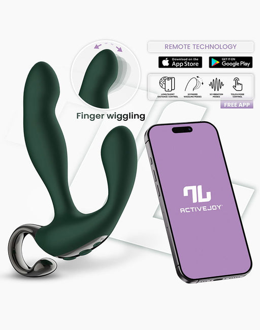 IY - Greeny Prostate Massager with Wiggling Tip & App Control – Green-Erotiekvoordeel.nl