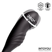 IY - Kamber - Wavy and Vibrating Anal Plug with Cock Ring - Black-Erotiekvoordeel.nl