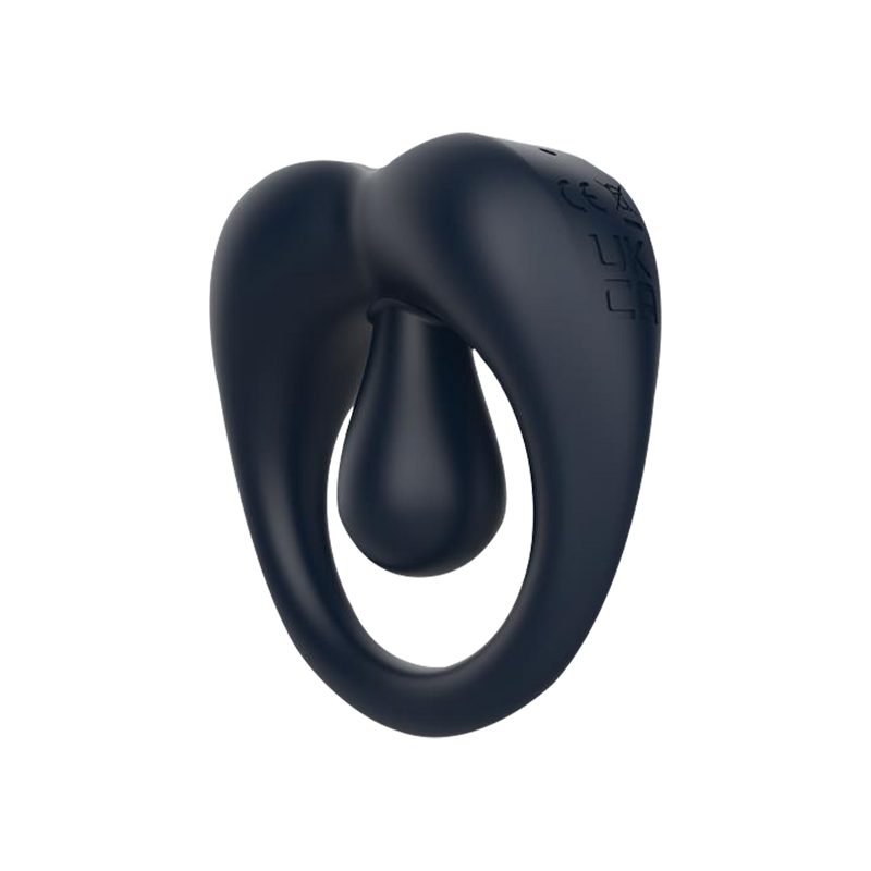 IY - Kenny - Anello fallico con stimolatore clitorideo - Controllo tramite app - Blu notte - Erotiekvoordeel.nl