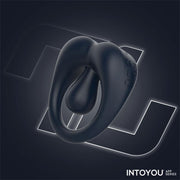 IY - Kenny - Anello fallico con stimolatore clitorideo - Controllo tramite app - Blu notte - Erotiekvoordeel.nl