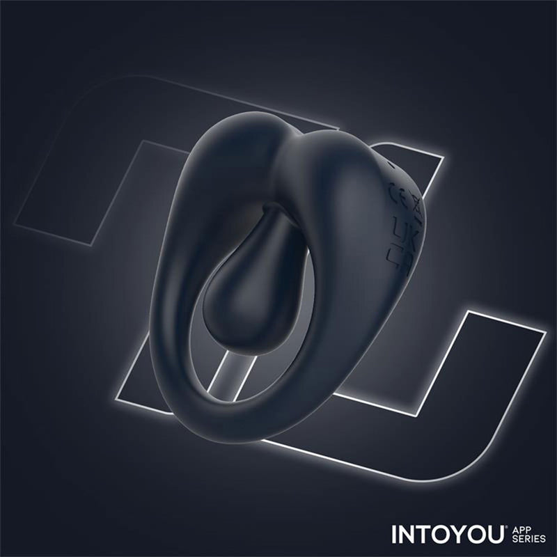 IY - Kenny - Anello fallico con stimolatore clitorideo - Controllo tramite app - Blu notte - Erotiekvoordeel.nl