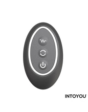 IY Klark - Plug anale rotante e vibrante con telecomando - Nero-Erotiekvoordeel.nl