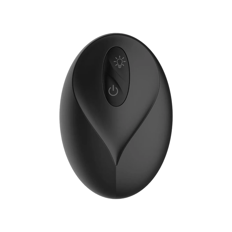 IY - Krax - Butt Plug with Vibration and Thrusting - With LED Light - Black-Erotiekvoordeel.nl