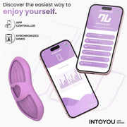 IY - Laia - Vibratore da dito riscaldato - Con controllo tramite app - Lila-Erotiekvoordeel.nl