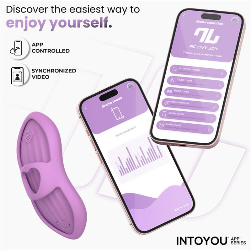 IY - Laia - Vibratore da dito riscaldato - Con controllo tramite app - Lila-Erotiekvoordeel.nl