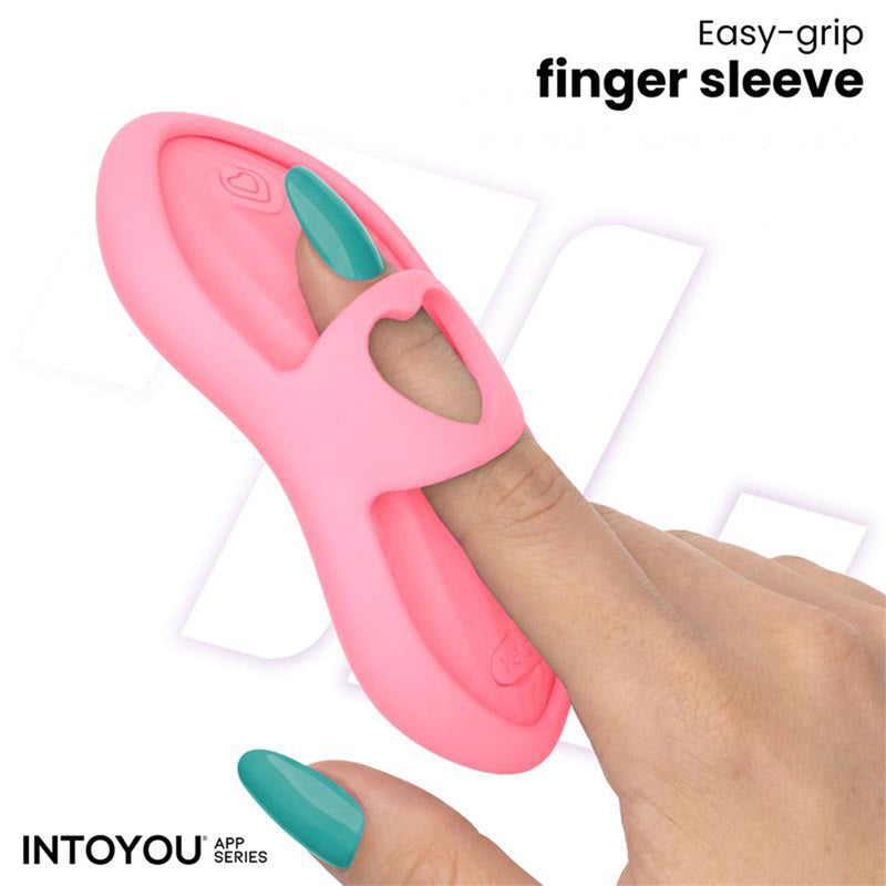 IY - Laia - Vibratore da dito riscaldato - Con controllo tramite app - Rosa-Erotiekvoordeel.nl
