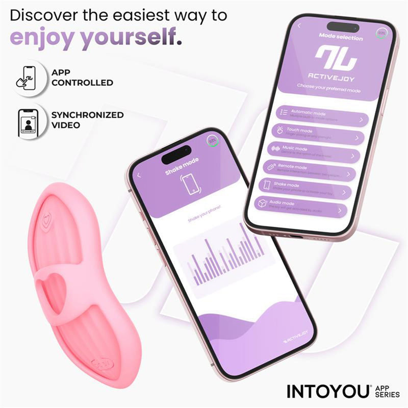 IY - Laia - Vibratore da dito riscaldato - Con controllo tramite app - Rosa-Erotiekvoordeel.nl