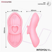 IY - Laia - Vibratore da dito riscaldato - Con controllo tramite app - Rosa-Erotiekvoordeel.nl