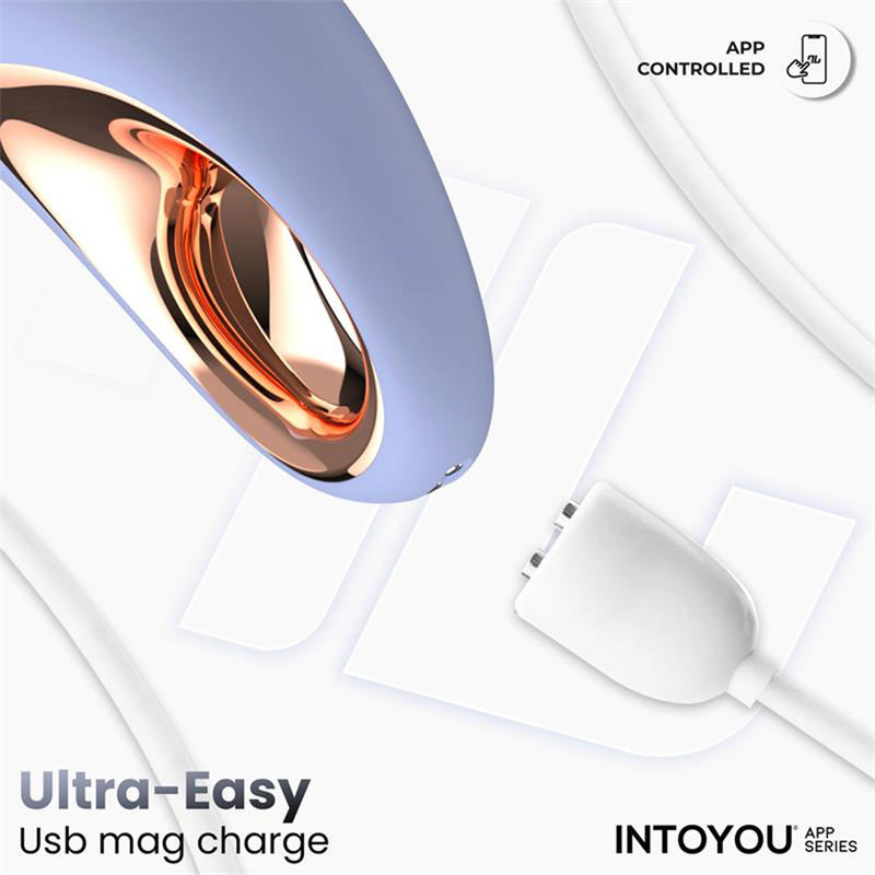 IY - Licky - Vibratore a lingua leccante - Con controllo tramite app - Azzurro-Erotiekvoordeel.nl