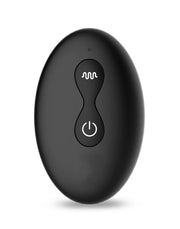 IY Milton - Plug anale vibrante con doppia funzione di pulsazione e telecomando - Nero-Erotiekvoordeel.nl