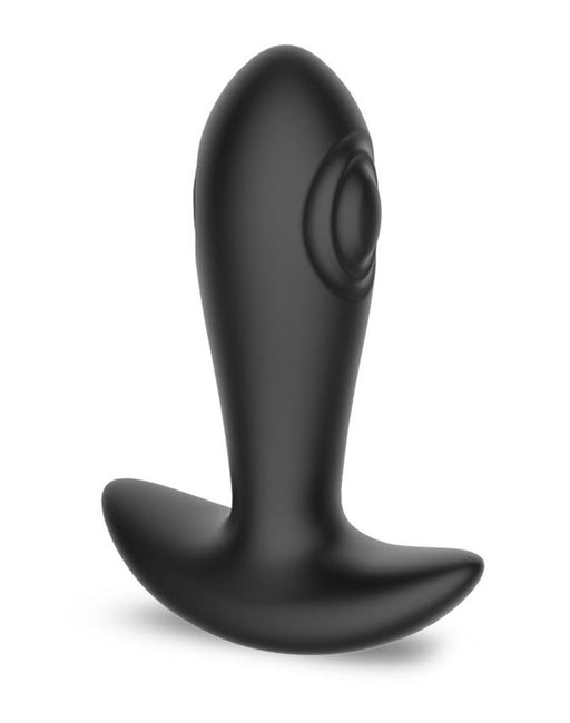 IY Milton - Plug anale vibrante con doppia funzione di pulsazione e telecomando - Nero-Erotiekvoordeel.nl