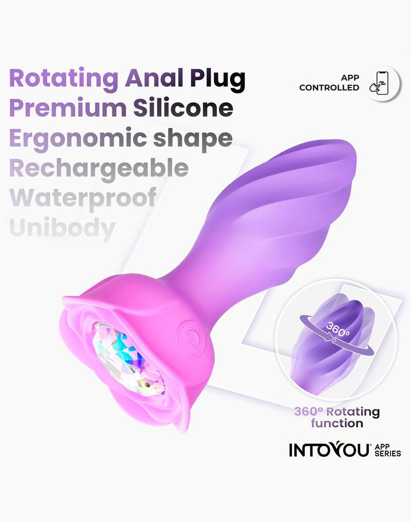 IY Moxy - Plug anale rotante a 360º - Controllo tramite app - Lila-Erotiekvoordeel.nl