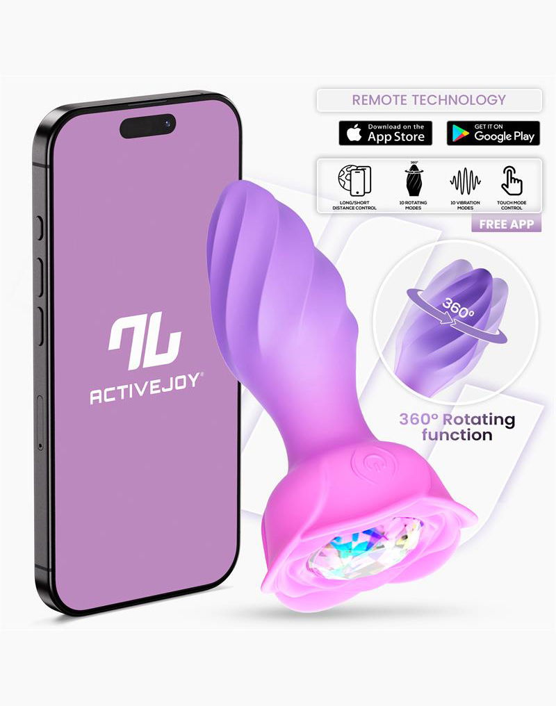 IY Moxy - Plug anale rotante a 360º - Controllo tramite app - Lila-Erotiekvoordeel.nl