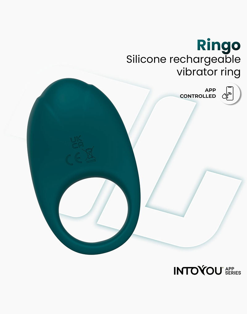 IY - Ringo - Vibrating Cock Ring - App Control - Green-Erotiekvoordeel.nl