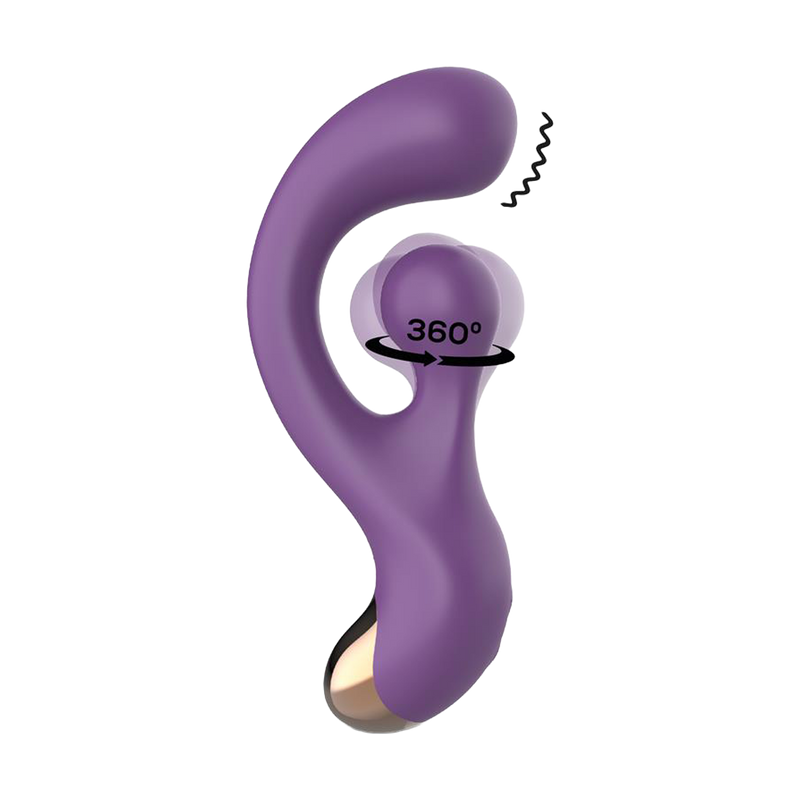 IY - Rolyx - Vibratore Rabbit rotante a 360º - Viola-Erotiekvoordeel.nl