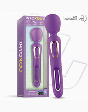 IY Salma - Vibratore a bacchetta con lingua rotante - Controllato tramite app - Viola-Erotiekvoordeel.nl