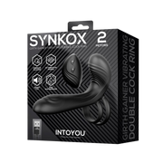 IY – Synkox – Estensore per pene vibrante con telecomando – Nero-Erotiekvoordeel.nl