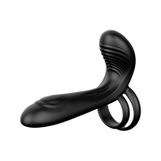 IY – Synkox – Estensore vibrante per il pene con telecomando – Nero-Erotiekvoordeel.nl