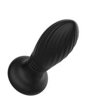 IY Tainy - Plug anale vibrante con luci LED e telecomando - Nero-Erotiekvoordeel.nl