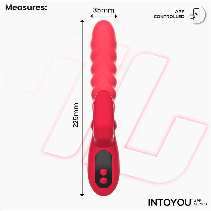 IY - Tingly - Vibratore ondulante con dito - Controllo tramite app - Rosa-Erotiekvoordeel.nl