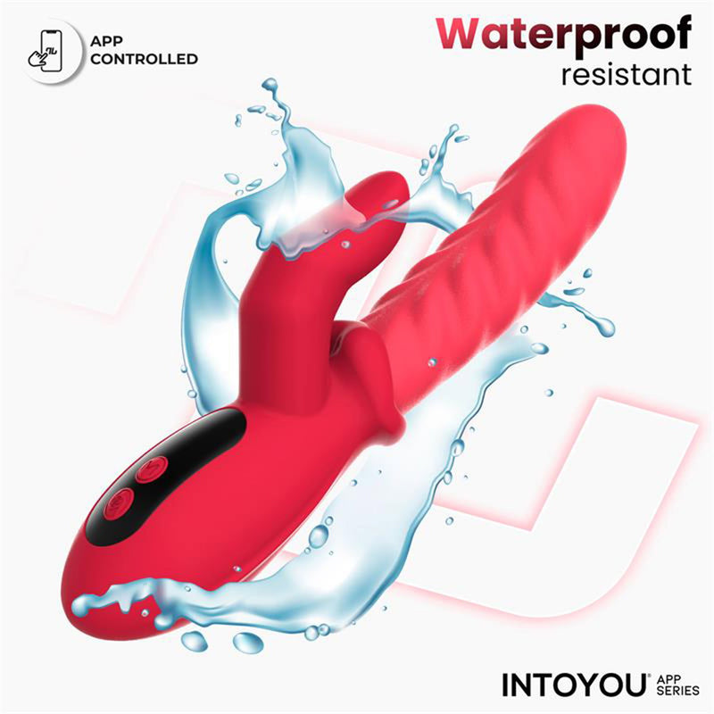 IY - Tingly - Vibratore ondulante con dito - Controllo tramite app - Rosa-Erotiekvoordeel.nl
