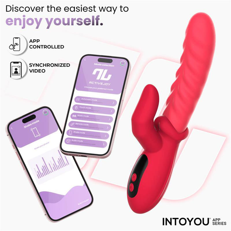 IY - Tingly - Vibratore ondulante con dito - Controllo tramite app - Rosa-Erotiekvoordeel.nl