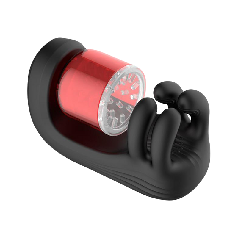 IY - Torky - Masturbatore rotante a compressione con controllo tramite app - Nero-Erotiekvoordeel.nl