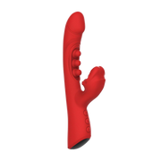 IY - Trixy - Vibratore Rabbit a tripla pulsazione con lingua leccante - Controllo tramite app - Rosso-Erotiekvoordeel.nl