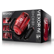 IY - Vexor - 3-in-1-Masturbator - Mit Saug-, Stoß- und Vibrationsfunktion - Schwarz/Rot - Erotiekvoordeel.nl