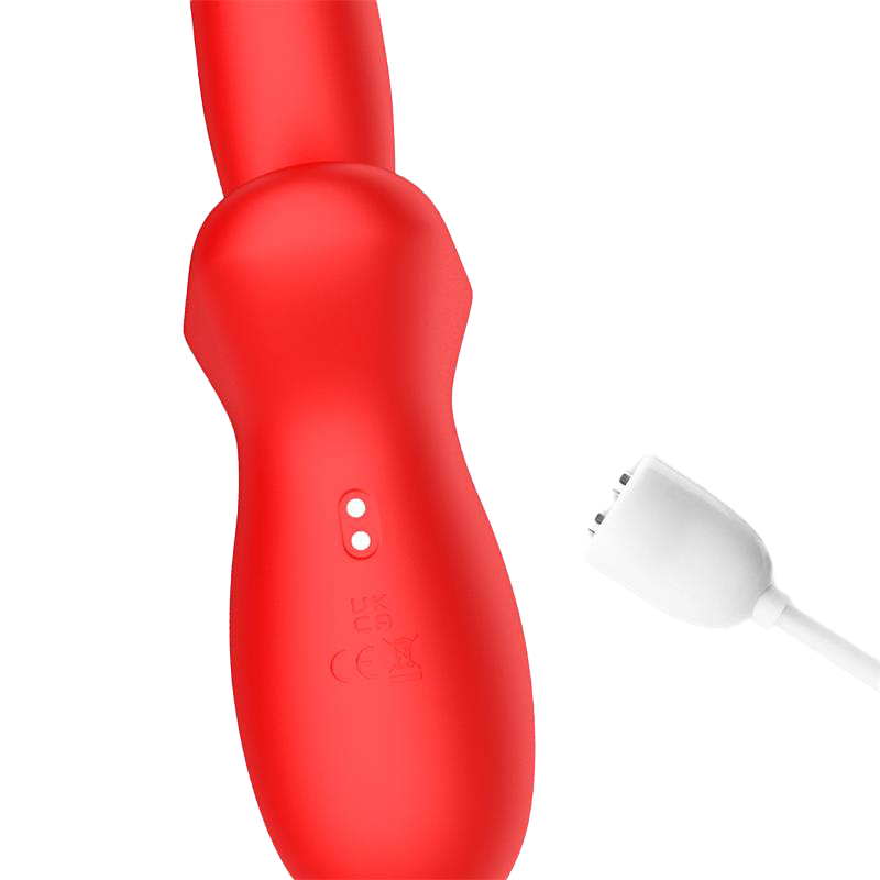 IY - Vyron - Vibratore a spinta e mordicchianti - Rosso-Erotiekvoordeel.nl
