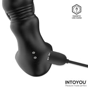 IY - Womp - Massaggiatore prostatico a spinta e vibrazione con telecomando - Nero-Erotiekvoordeel.nl