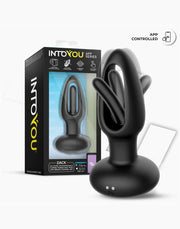 IY Zack - Plug anale con lingua mobile - Con controllo tramite app - Nero-Erotiekvoordeel.nl