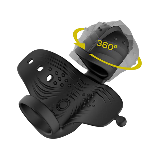 IY - Zonte - Rotating and Vibrating Cap Masturbator - App Control – Black-Erotiekvoordeel.nl