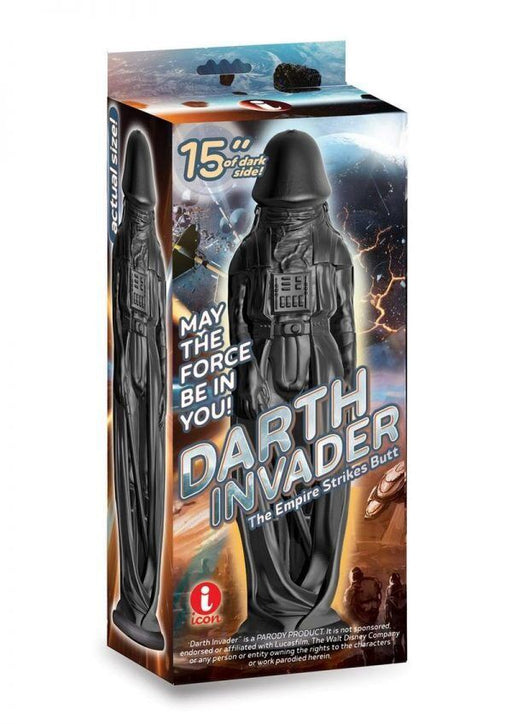 Icon - Darth Invader Dildo - 35 x 7,5 cm - Zwart-Erotiekvoordeel.nl