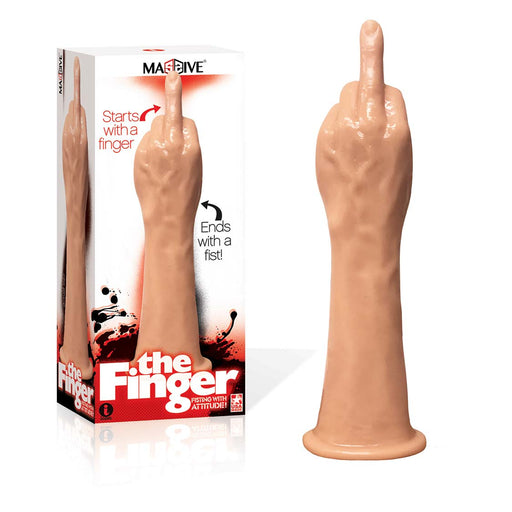 Icon - The Finger Fister Dildo - Lichte Huidskleur-Erotiekvoordeel.nl