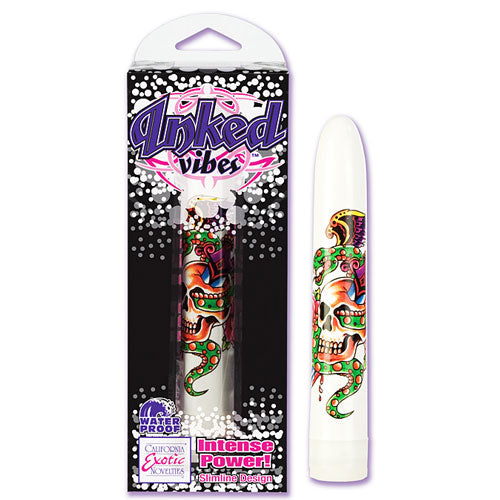 Calexotics - Inked Vibes Klassieke Vibrator Massagestaaf-Erotiekvoordeel.nl
