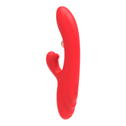 Inner Bloom - Rabbit Vibrator with Pulsating Function and Clitoral Stimulator - Red-Erotiekvoordeel.nl