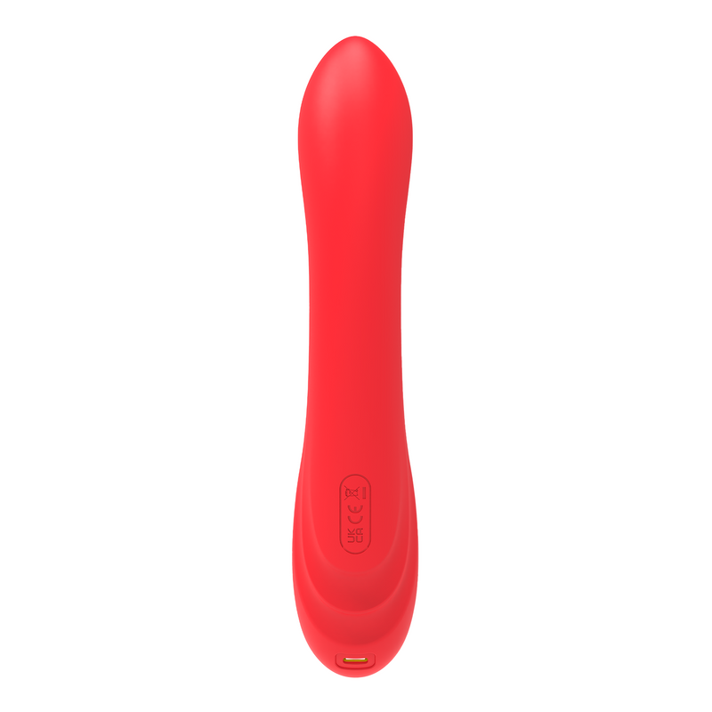 Inner Bloom - Rabbit Vibrator with Pulsating Function and Clitoral Stimulator - Red-Erotiekvoordeel.nl