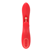 Inner Bloom - Rabbit Vibrator with Pulsating Function and Clitoral Stimulator - Red-Erotiekvoordeel.nl