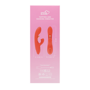 Inner Bloom - Rabbit Vibrator with Pulsating Function and Clitoral Stimulator - Red-Erotiekvoordeel.nl