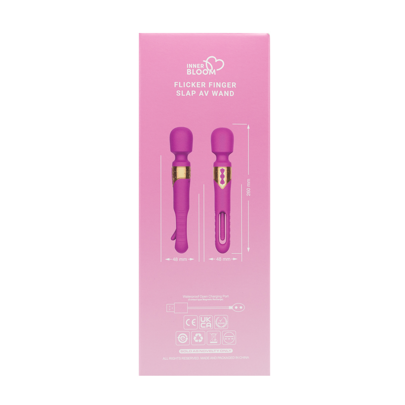 Inner Bloom - Vibromasseur Tapping Wand - Rose-Erotiekvoordeel.nl