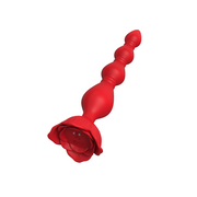 Inner Bloom - Plug anal vibrant en forme de fleur - Rouge-Erotiekvoordeel.nl