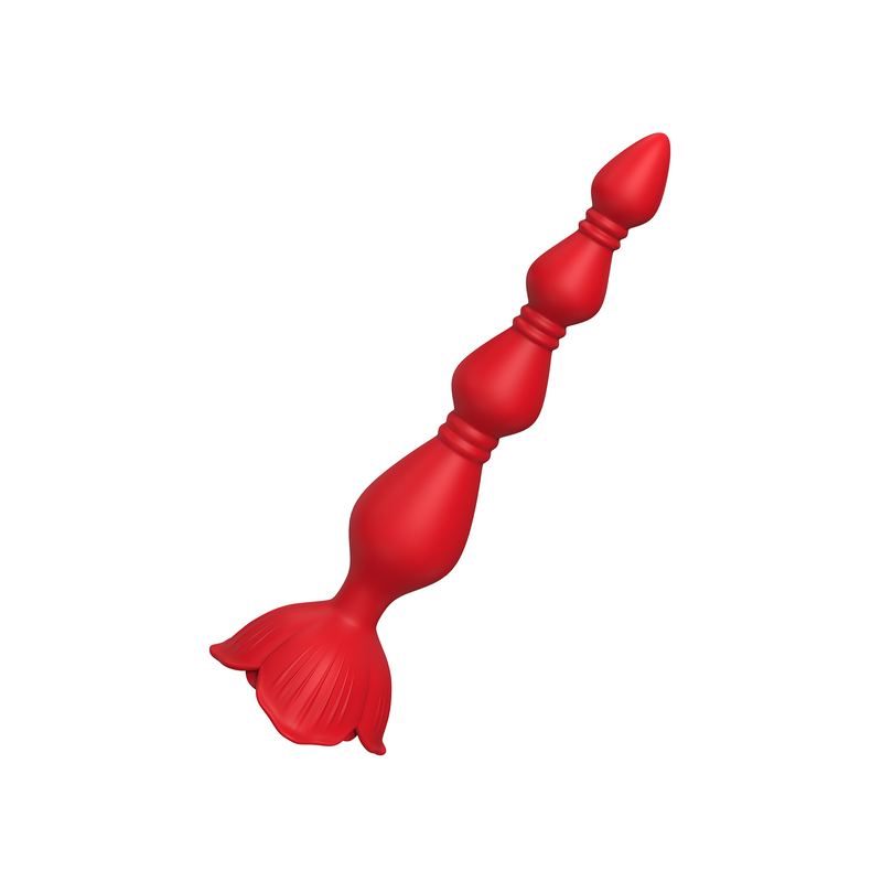 Inner Bloom - Plug anal vibrant en forme de fleur - Rouge-Erotiekvoordeel.nl
